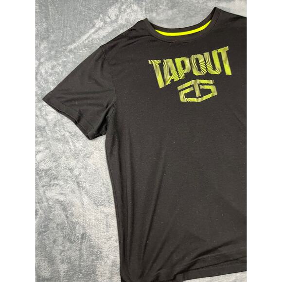Men’s Tapout 2XL Black Logo Short Sleeve T-Shirt – Excellent Condition - Picture 6 of 10